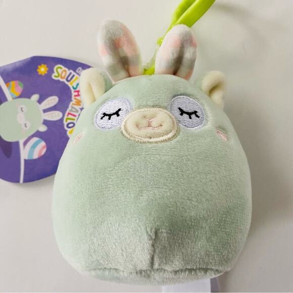 Squishmallows | Miley the Cow Easter Bunny Ears Clip NWT - Picture 2 of 6